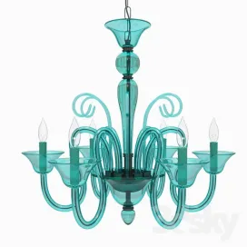Calais Chandelier Aquamarine